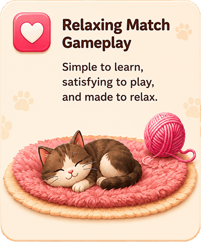 Relaxing match gameplay